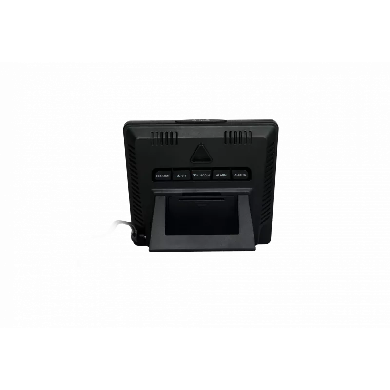 Estação meteorológica BLAUPUNKT WS25BK — Monitor de temperatura e humidade interior/exterior, preto, 1 sensor, ecrã LCD