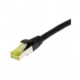 Cabo patch RJ45, CAT6A 500MHz, 2m, preto, S-STP (S/FTP), TPE/LSZH (Ultraflex), AWG26, com cabo bruto Cat.7, Synergy 21 (S217619)