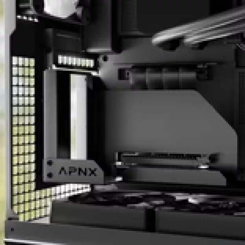 Suporte vertical APNX para GPU GAZU-1044 — altura ajustável, design robusto