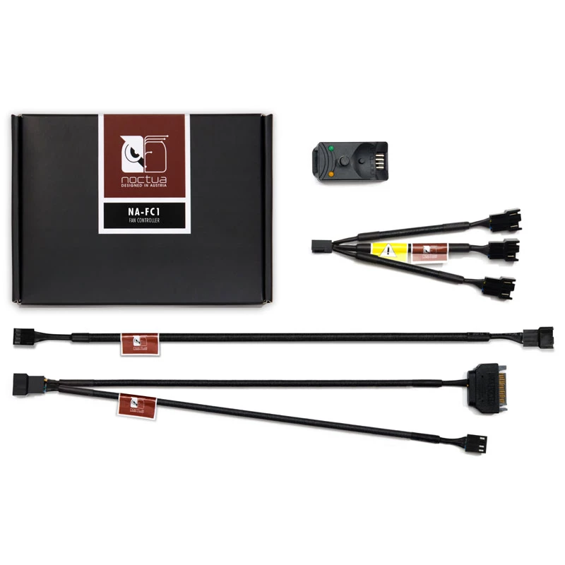 Controlador de ventoinhas Noctua NA-FC1 3 canais preto