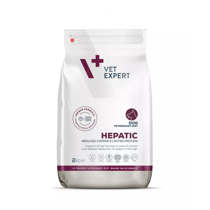 VETEXPERT Veterinary Diet Hepatic Dog ração seca para cães, 2 kg