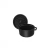 Staub La Cocotte 20cm redonda, preto, ferro fundido (40509-487-0)