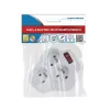 Esperanza ELK304W repartidor elétrico, 3 tomadas com interruptor, branco