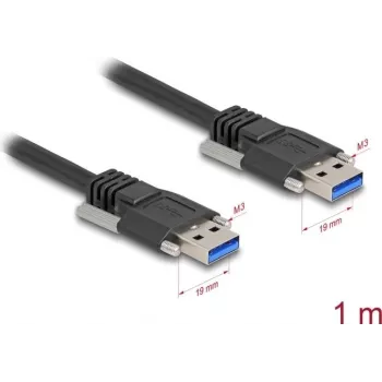 Cabo USB DeLOCK 81254 1 m USB A preto 5 Gbit/s