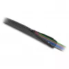 Manga de malha DeLOCK com fecho de correr resistente ao calor 5 m x 50 mm preto