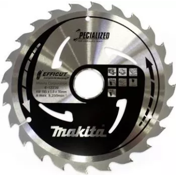 Makita Specialized EFFICUT - Lâmina de serra circular - para WPC (compósitos de madeira e plástico)