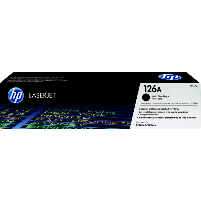 HP 126A Toner original LaserJet Preto, 1200 páginas, Preto, 1 unid.