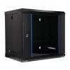 EXTRALINK LITE 9U 530X400 Armário de rack de parede, preto, com prateleira