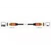 DeLOCK - cabo HDMI - HDMI (M) para HDMI (M) - 50 cm - isolamento triplo - preto, dourado - suporte 8K