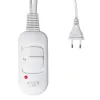 Almofada elétrica Adler AD 7444, 80 W, 2 níveis de calor, lavável, comando, rosa