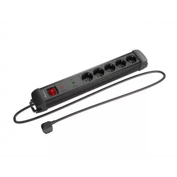Extensão elétrica Lanberg SP1-05F-0300-BK 3 m 5 tomadas AC interior preto