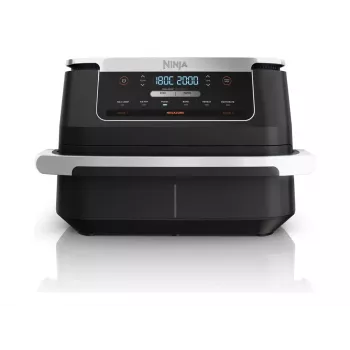 Fritadeira de ar quente Ninja AF550EU Dupla 6,6 L autónoma 2470 W Preto, Prateado