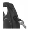 Flexi Black Design M trela extensível para cães, fita de 5 m, até 25 kg