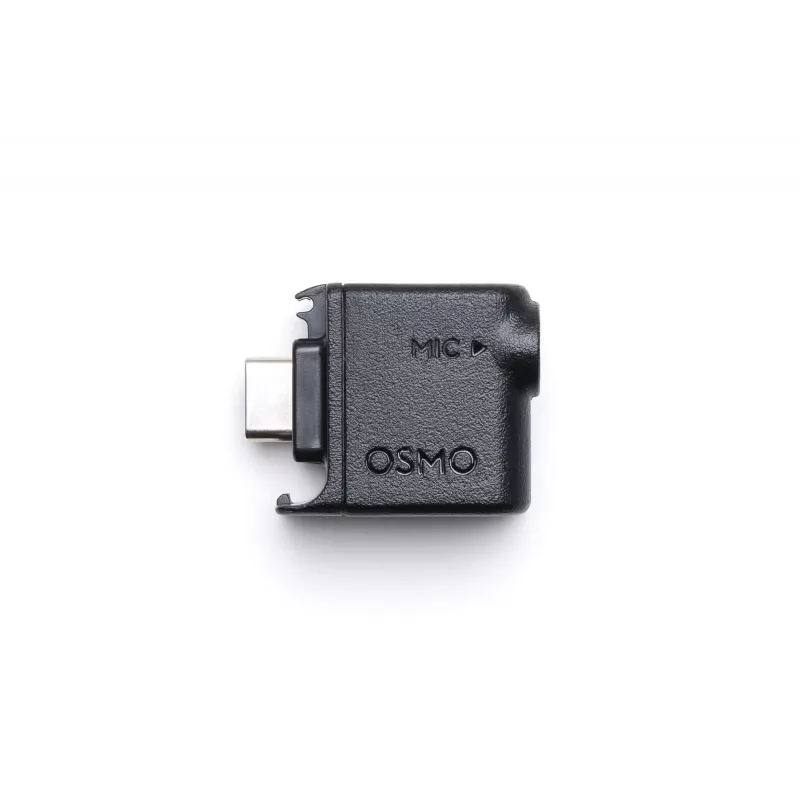 Adaptador de microfone para câmara DJI Osmo Action, adaptador de áudio de 3,5 mm