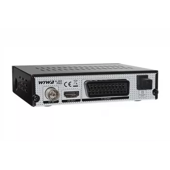 Sintonizador de TV digital HD terrestre WIWA H.265 PRO DVB-T/DVB-T2 — Full HD, H.265, HDMI, SCART, USB, gravação