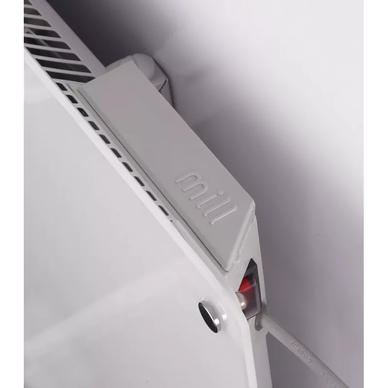 Mill | Aquecedor | MB800L DN Glass | Radiador plano | 800 W | Número de níveis de potência 1 | Adequado para divisões até 10-14 m² | branco | IPX4