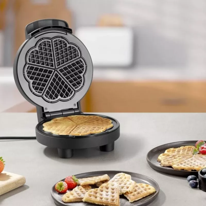 Máquina de waffles Severin WA 2116 1000 W Preto Forma de coração
