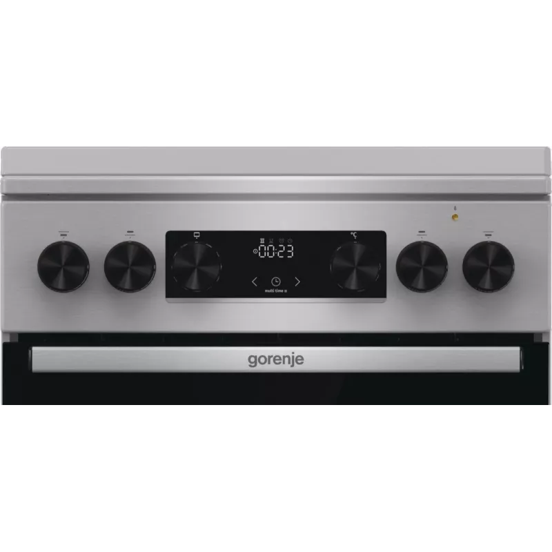 Gorenje GKS5C71XF fogão independente com forno prateado
