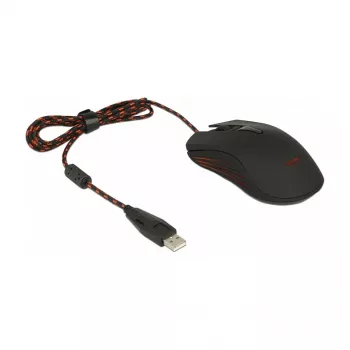 Rato gaming DeLOCK 12531 ambidestro USB Type-A ótico 4800 DPI
