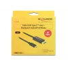 DeLOCK 85256 Adaptador de cabo de vídeo 2 m USB Type-C DisplayPort preto