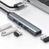 Hub USB QOLTEC 53793 — entrada USB 3.0, 3× portas USB 2.0