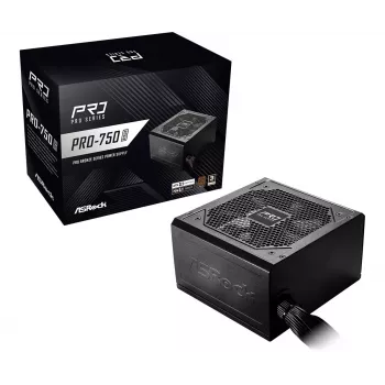 Fonte de alimentação ASRock PRO-750B 750W 80 PLUS Bronze
