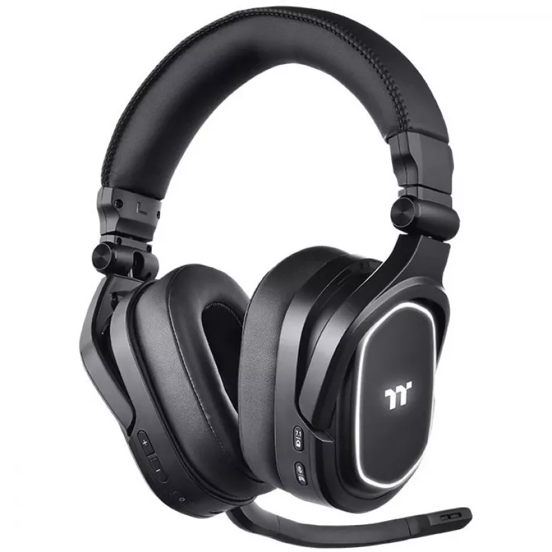 Thermaltake ARGENT H5 RGB, sem fios, gaming, 20 - 40000 Hz, 412 g, auscultadores, preto