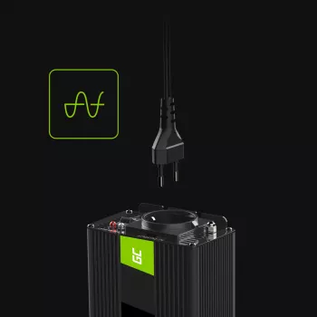 Conversor de tensão automóvel GREEN CELL 12V para 230V 150W/300W onda sinusoidal pura
