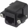 Renkforce Adaptador de rede RJ45 CAT 6 [1x conector fêmea RJ45 – 1x conector fêmea RJ45] preto (RF-4712202)