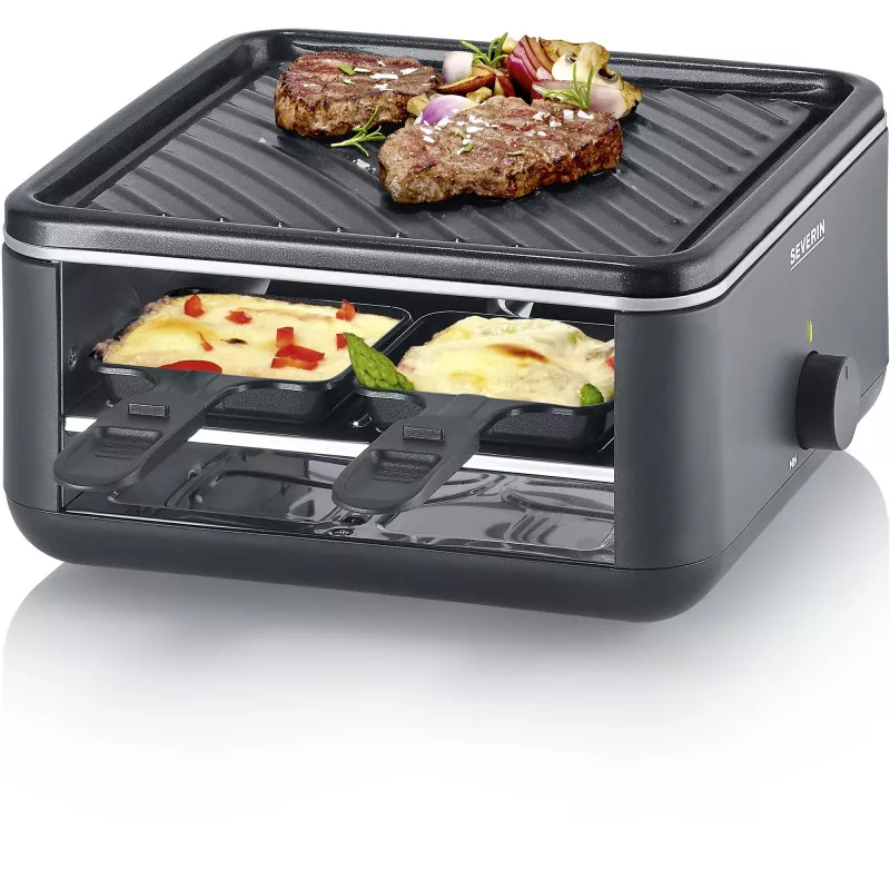 Grelhador de raclette Severin RG 2360 4 pessoas 800 W preto