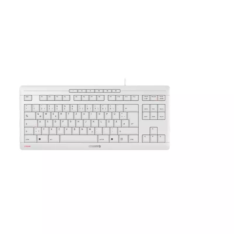 CHERRY STREAM TKL Teclado Universal USB QWERTZ Alemão Branco