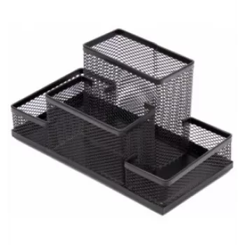 Estojo Forpus, preto, vazio, compartimento 4, chapa perfurada 1005-012