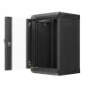 Armário rack Lanberg WF11-3309-10B 9U rack de parede preto