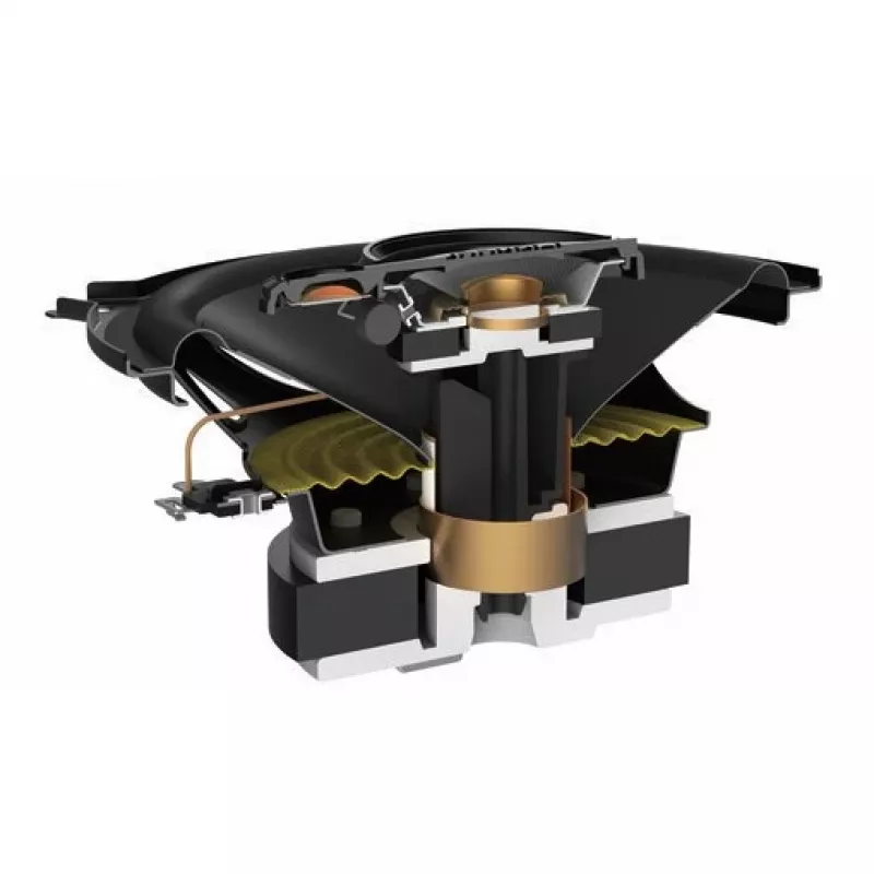 Pioneer TS-A1371F. Tipo de altifalante: 3 vias, potência de pico: 300 W, potência nominal: 50 W. Profundidade de montagem: 5,4 cm, diâmetro do woofer: 13,3 cm, tweeter