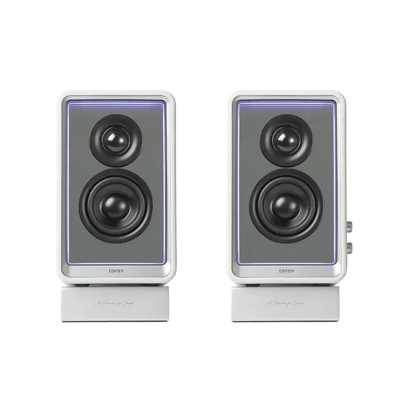 Edifier Monitor ativo de secretária com carregador GaN | QR65 | 70 W | Bluetooth | Branco | Ligação sem fios
