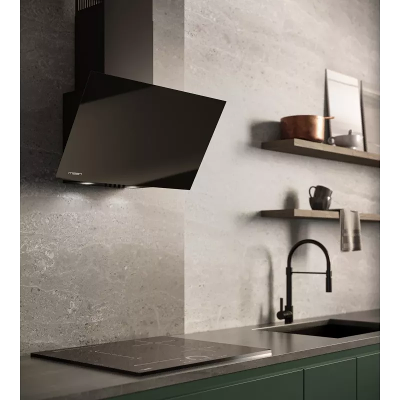 MAAN Vertical Glass 60 exaustor de cozinha, preto