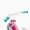 Bicicleta infantil HUFFY 24951W Minnie, rodas de 14 polegadas, quadro em aço, pneus pneumáticos, travões de aro dianteiro/traseiro, rodas de apoio