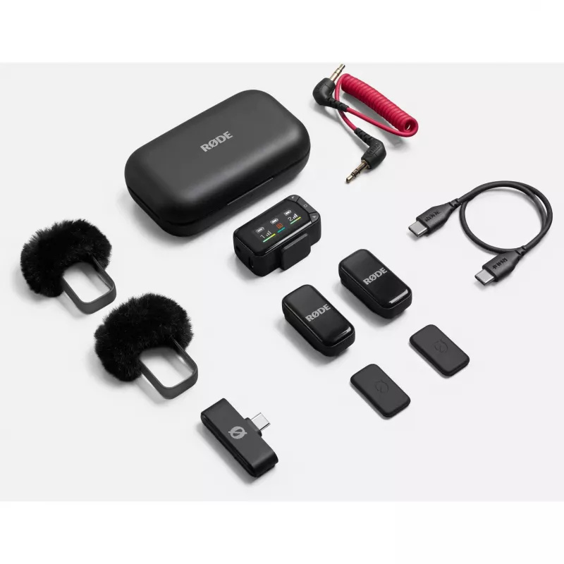 Kit de microfone lavalier sem fios Rode Wireless Micro Camera Kit com transmissor e recetor sem fios