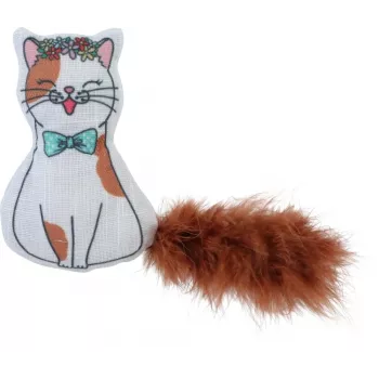 ZOLUX Chatouille Gato com penas e erva-dos-gatos - brinquedo para gatos - 13cm