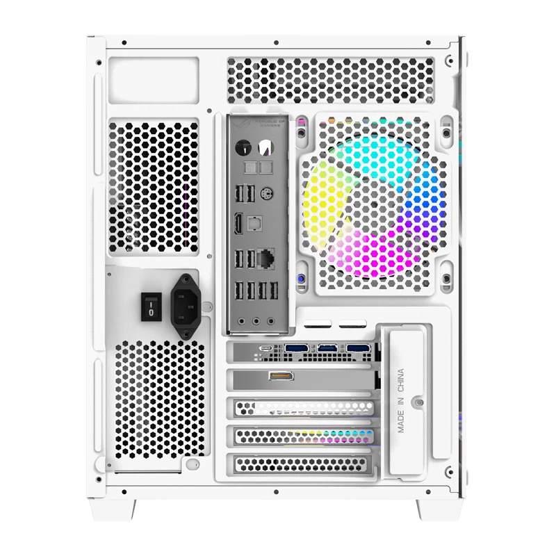 Caixa de computador DarkFlash B275 PRO (branca) com 6 ventoinhas