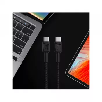 Cabo USB Green Cell KABGC30 USB 2.0 1.2 m USB-C preto