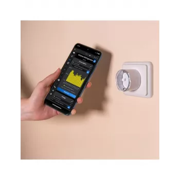 Tomada inteligente Shelly Plug S Gen3 — tomada inteligente Wi-Fi com monitorização de energia, tipo F, 110–230 V, 2500 W, branca