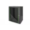 DIGITUS Dynamic Basic DN-19 16-U-EC-SW - armário - armário de rede - adequado para montagem na parede - RAL 9005 - 16U - 48,3 cm (19 polegadas)