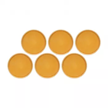 Conjunto Arpeggio de 6 pratos de salada 21 cm, laranja