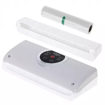 Máquina de vácuo Adler AD 4503, 130 W, vácuo -750 a -800 mbar, ficha Type-C, cinzento/branco
