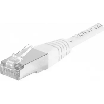 Cabo de rede Dexlan 858361 Cat6a S/FTP 1m branco