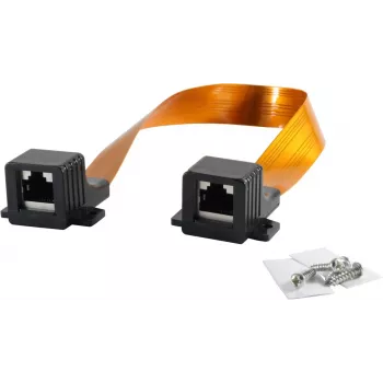 Passagem de janela RJ45 ShiverPeaks 08-01010 transparente, comprimento 22,5 cm