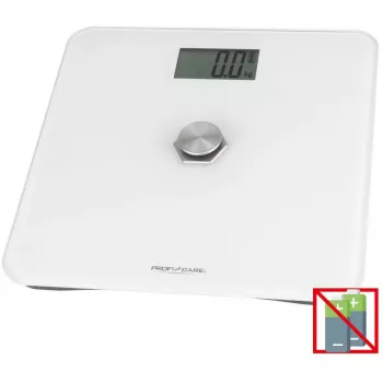 Balança de pessoas eletrónica Profi-Care PC-PW 3112 — capacidade 180 kg, precisão 100 g, 310×310×44 mm, visor LCD