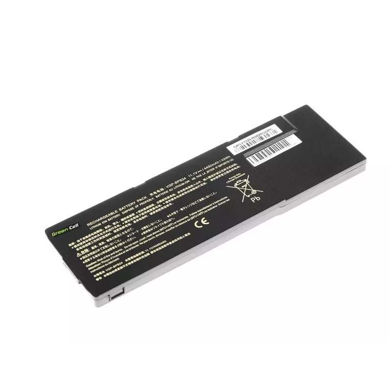 Green Cell SY13 bateria para portátil (VGP-BPS24 VGP-BPL24) para Sony VAIO S SVS13 PCG-41214M PCG-41215L, 11,1 V 4200 mAh, 6 células, preta