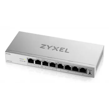 Zyxel GS1200-8HPV3 gerido L2 Gigabit Ethernet (10/100/1000) Power over Ethernet (PoE) de secretária, cinzento